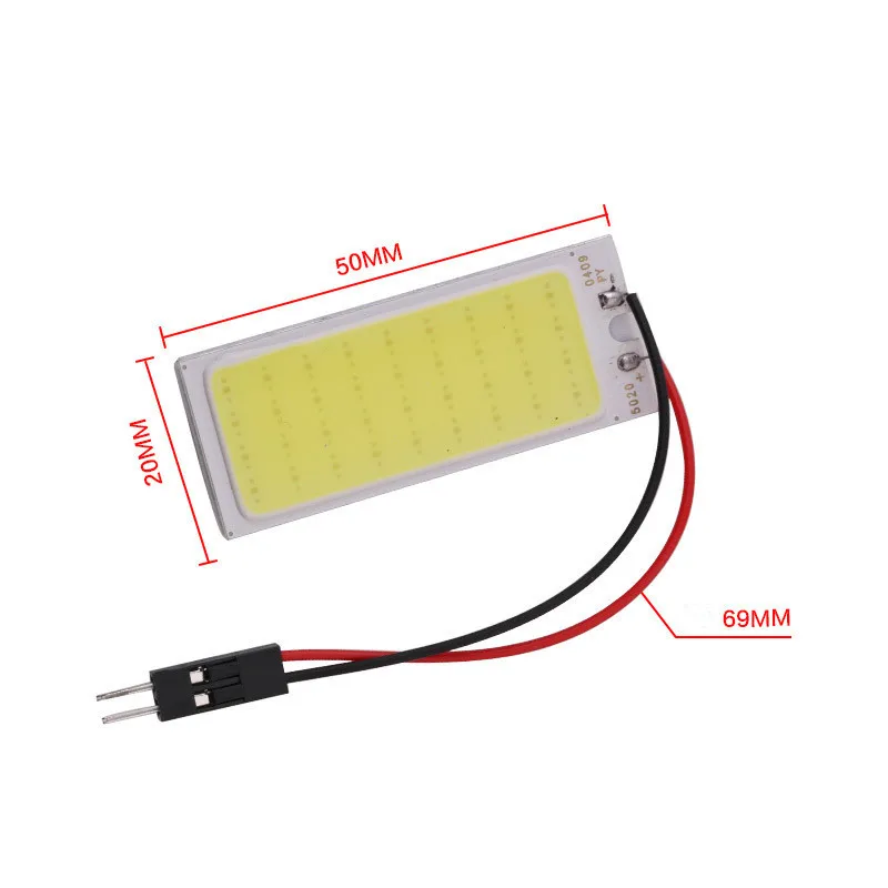 Белый красный синий T10 Cob 24 SMD 36 Автомобильные светодиодные панели для автомобиля