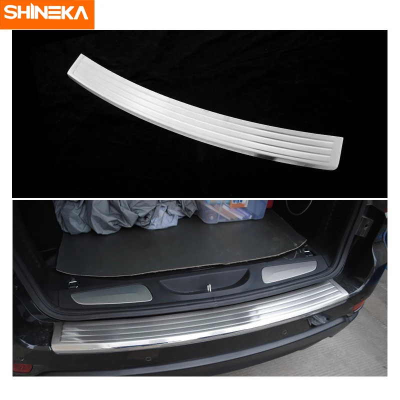 For Jeep Grand Cherokee Accessories 2014-2018 Steel Door Sill Protector Door Sill Guards Scuff Plate Trim 4pcs Old Design