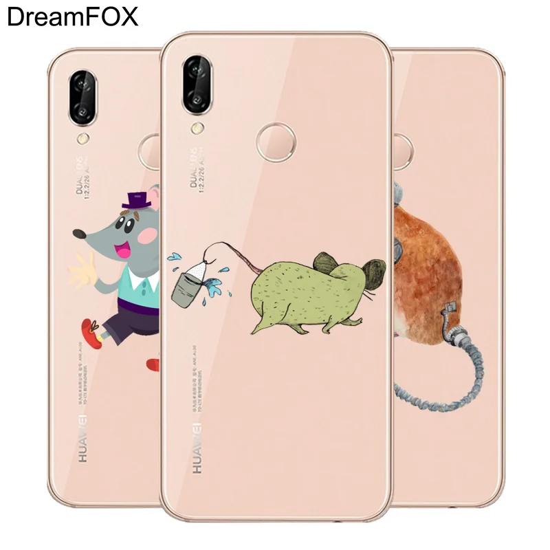 DREAMFOX K317 маленьких Мышь Мягкие TPU силиконовый чехол для huawei Honor 6A 6C 7X9 10 P20 Lite pro P Smart |