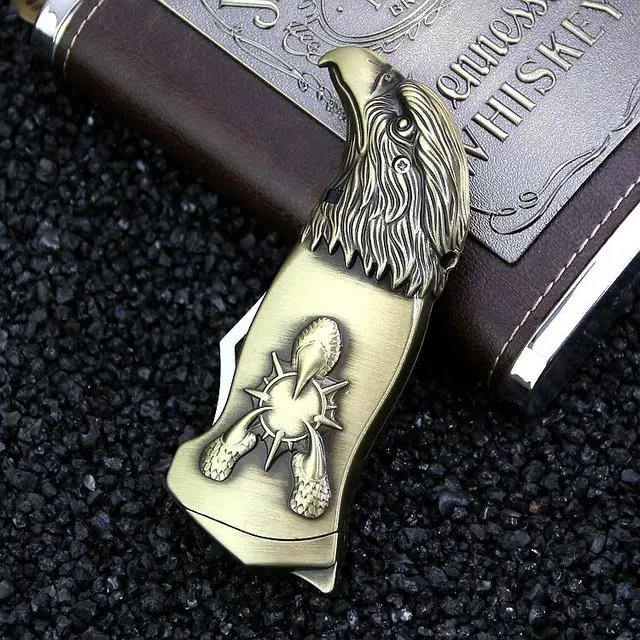 Fashion Multifunctional Metal Lighters Knife Refillable Gas Flame