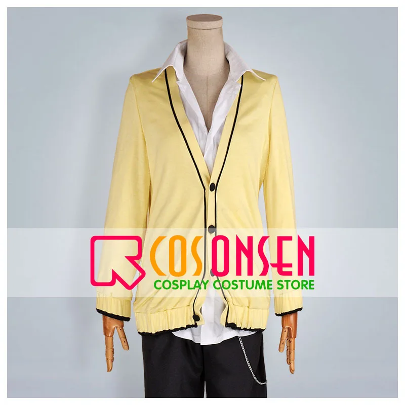 

COSPLAYONSEN Brothers Conflict Asahina Futo Cosplay Costume Yellow Cardigan All Sizes Custom Made