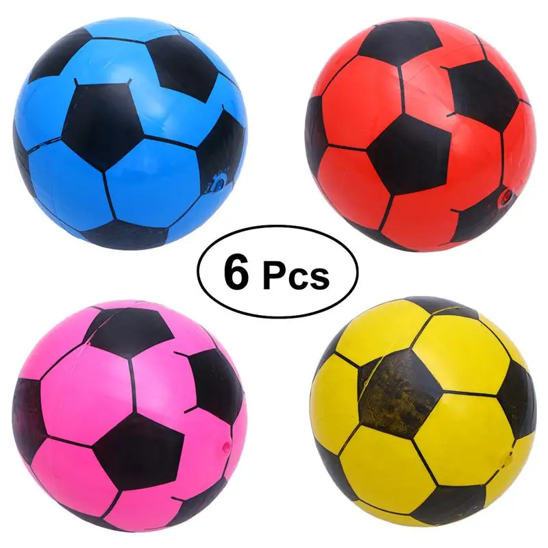 Buy 6pcs Mini Soccer Inflatable Football Softball Ball Game Boy Party Favors