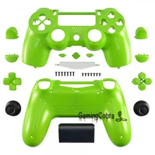 Глянцевый зеленый полный корпус кнопки из ракушек запасные части для PS4 контроллер JDM-010 JDM-020