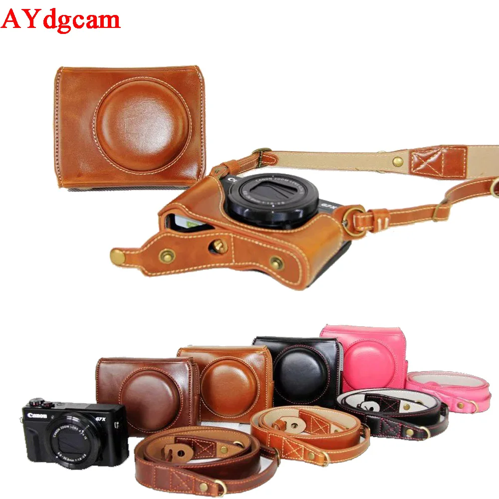 Luxury Leather Camera Case For Canon Powershot G7X Mark 2 G7X II G7XII font b Digital