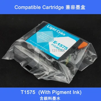 

INK WAY Free shipping, 2PCS of T1575 Light Cyan Compatible Inkjet Cartridge for Epson Stylus Photo R3000