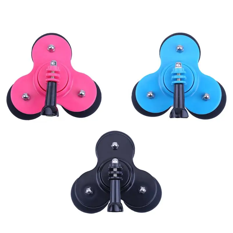 

Camera Sucker Tripod Suction Cup Holder Stand 3 Legs Stabilizer Tripods with Long Stainless Steel Screw for GoPro Yi Cameras