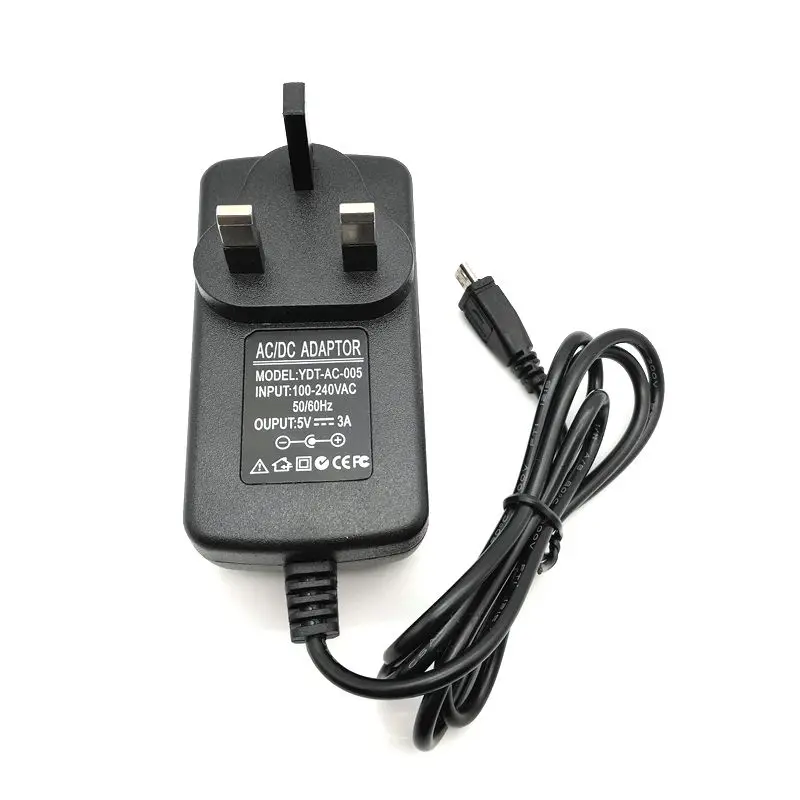10 قطع uk 5 فولت 3a مايكرو usb شاحن الطاقة توريد محول للقرص اوندا v975 v973 v972 v811 v812 v813 X98 الهواء 3 جرام ٪ 3a