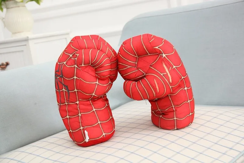1 пара 1" 28 см невероятные Халк и Человек-паук разбивают руки плюшевые боксерские кулаки перчатки супергерой плюшевые игрушки