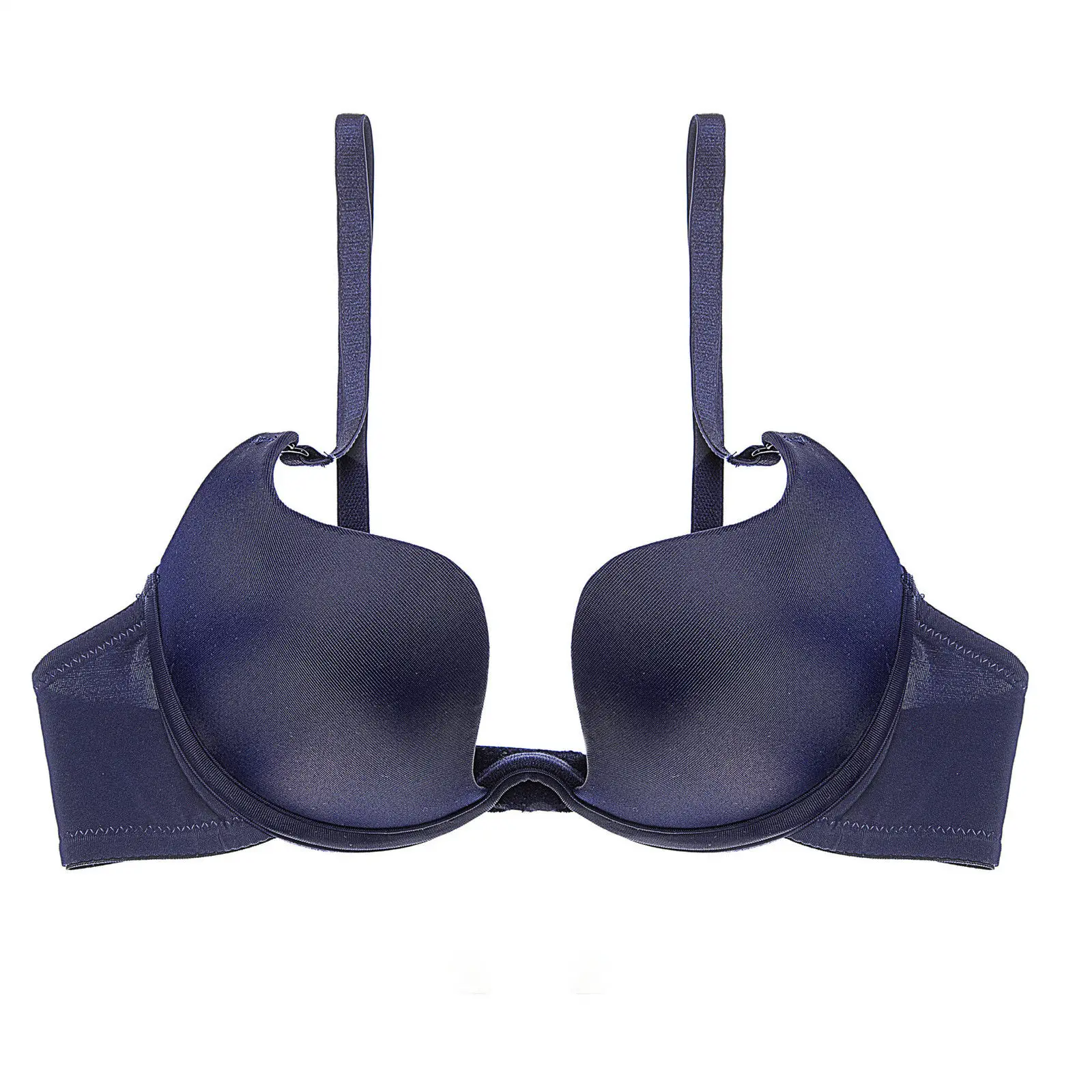 Women Push Up Seamless Padded Underwire Sexy Bra Solid Color High