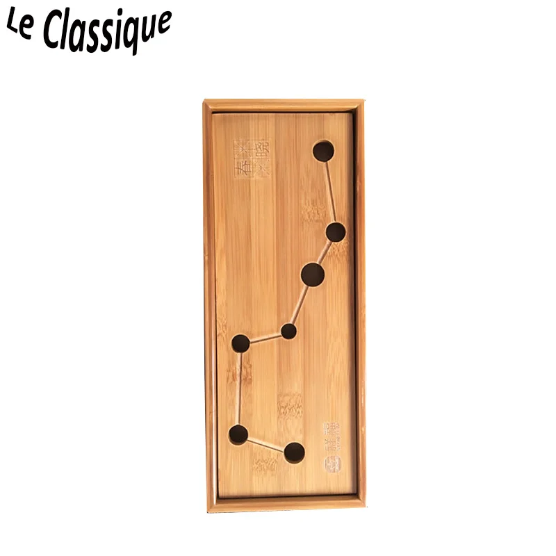 

Bamboo Tea Tray for Putting Tea Cups&Pots with Big Dipper Pattern