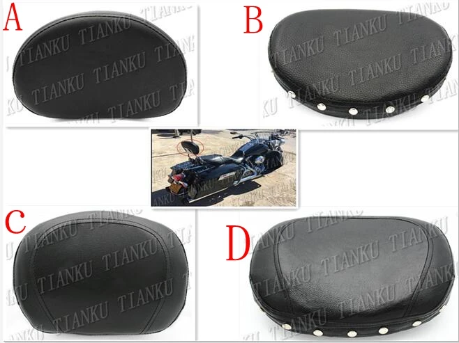 Motorcycle Backrest Cushion Pad For Honda Shadow Spirit Sabre Aero ACE Steed VLX 400 600 1100 DLX VTX1300 1800 Magna VF 250 750 |