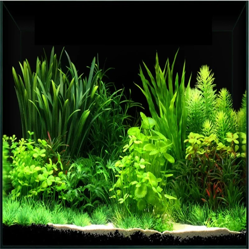 43 см аквариум искусственные растения для декора зеленая трава украшение пейзаж моделирование газон водное растение ландшафтное украшение