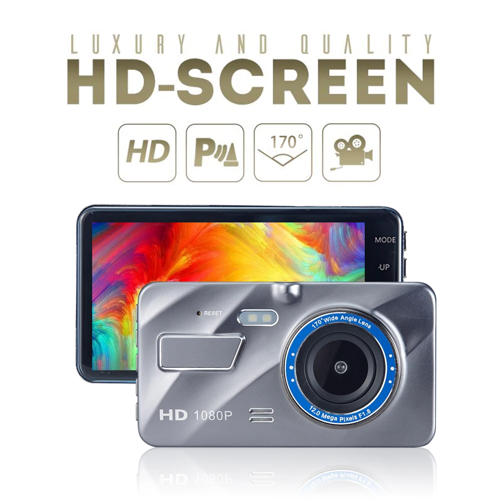Full HD 1080P угол обзора 170° регистратор с IPS экраном 4 дюйма лучший недорогой