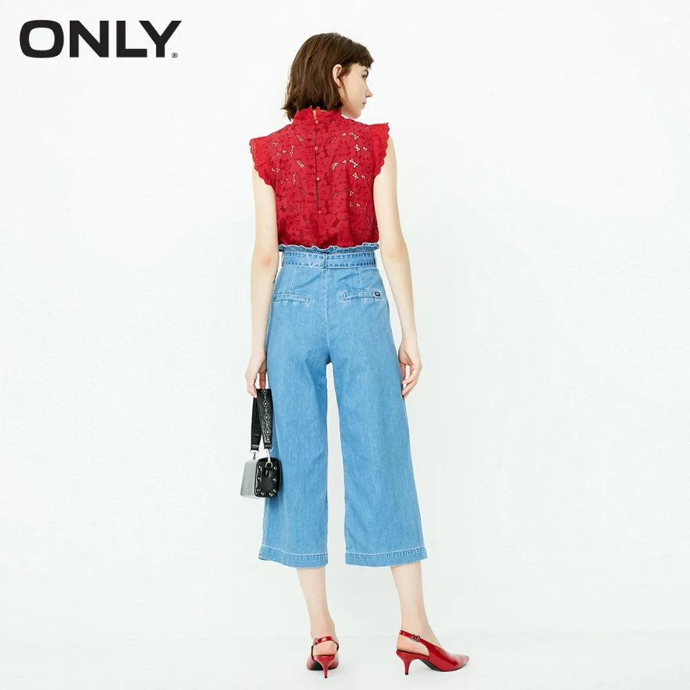 Sólo Pierna La Mujer Suelta 2018 118332508 Pantalones Cintura Alta Vaqueros rxqOSTr