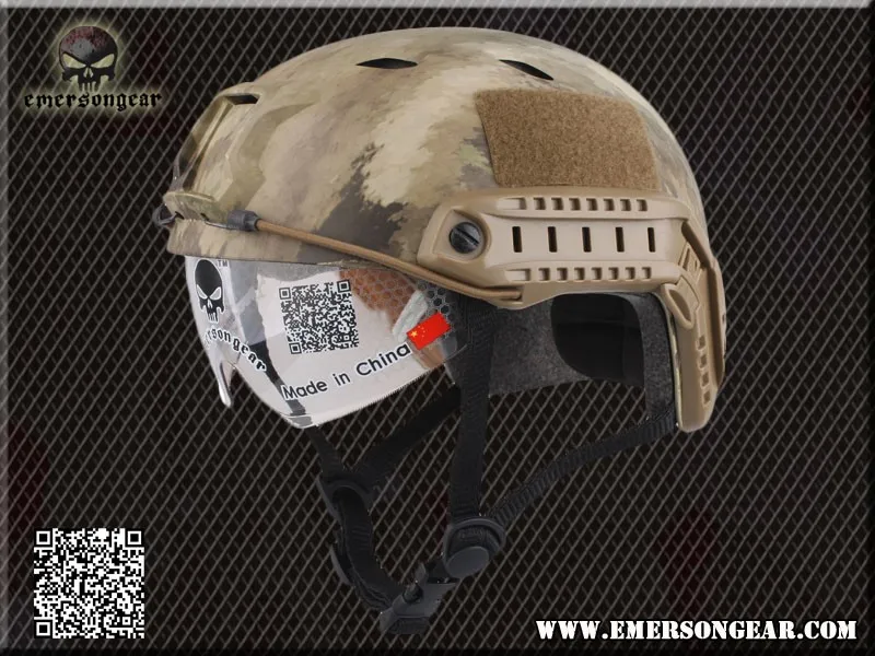 Emerson Fast шлем с защитным Goggle BJ ABS Тактический военный страйкбол шлем Multicam черный EM8818