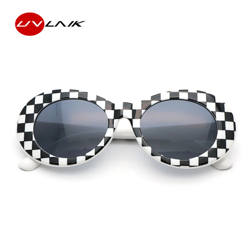 

UVLAIK NIRVANA Kurt Cobain Glasses Round Clout Goggles Sunglasses For Women Men Mirrored Glasses Retro Female Male Sun Glasses