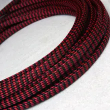 10 метров кабельные рукава 4 мм хлопчатобумажная пряжа провод оплетки защиты PP+ PET нейлоновый кабель рукав провода сетки шок для комплекты кабелей