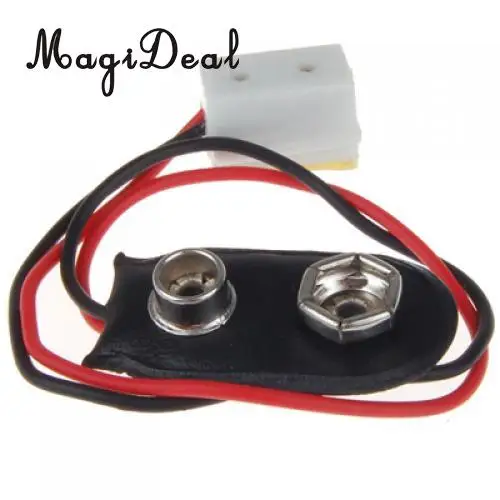 Dollhouse Miniature 9V Battery Connector w/ Wire and Single Receptacle LA005 for Doll House Room Box House Model Furniture Toys