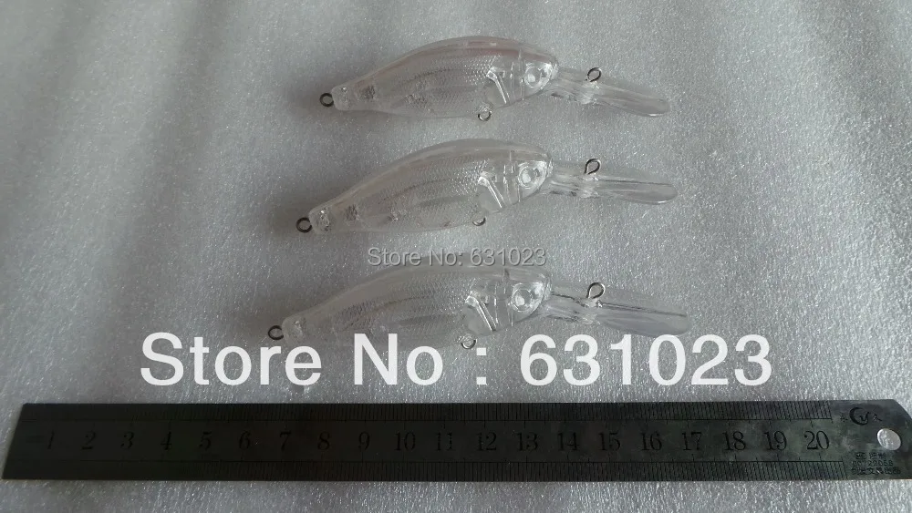 

MR OCTOPUS 9 pcs Unpainted Clear Plastic Fishing Lure Bodies,9#