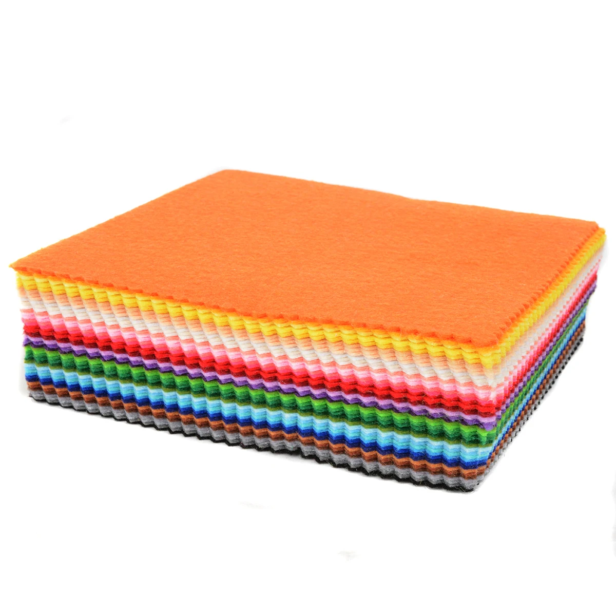 41pcs Colorful Felt Sheets Rainbow Polyester Wool Blend Fabric Kit For Embroidery DIY Dolls Sewing Craft Projects Gifts Mayitr