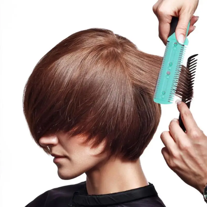 

1 PCS Razor Comb Hair Cutter Thinning Shaper Comb 2 Razor Blades Trimmer Remover Tool Super