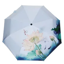 Модный женский зонт от дождя, женский пляжный зонт, цветочный рисунок, черное покрытие, солнечный зонт, солнцезащитные очки