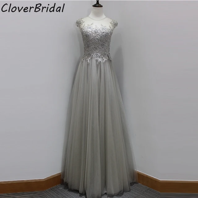 Real Pictures Sleeveless O Neck Soft Tulle Silver Bridesmaid Dresses Real Pictures Sleeveless O Neck Soft Tulle Silver Bridesmaid Dresses With Pearls Liques Burgundy Le Green