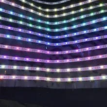 30*30 пикселей Addressable RGB Полноцветный SK6812 гибкий светодиодный свет панели пикселей; 30 светодиодный s/m; DC5V; Размер панели: 100 см* 100 см; белая печатная плата