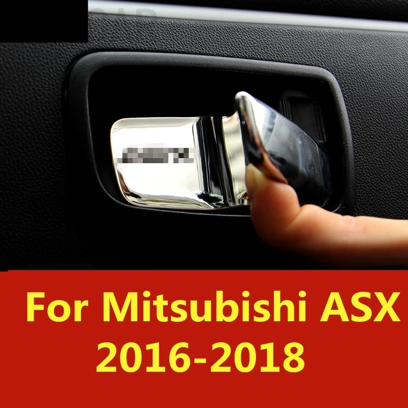 

Car Styling Inside handle Decorative patch Modification dedicated Interior Inner door Door bowl For Mitsubishi ASX 2016-2018