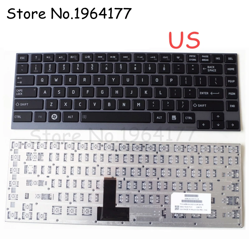 Английская клавиатура для Toshiba Satellite U800W U845 U900 U920 U920T U940 R830 Z935 U835 Z835 R835 R700 U800 KB |