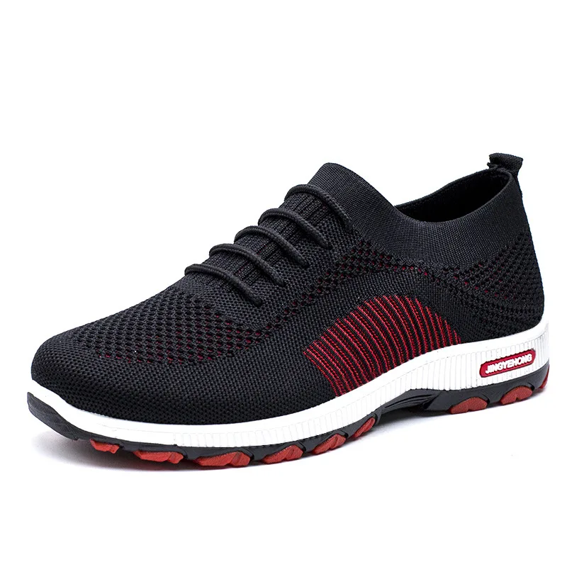 

Men Socks Shoes Black Flying Weaving Sneakers Mens Shoes Casual Running Shoes Spring New Lace Up Men Shoes Man Zapatos De Hombre