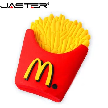 

USB Flash Drives pen drive creativo 4GB 8GB 16GB 32GB 64GB pen drive 32gb Cartoon fries burgerpen drive 64gb memory stick flash