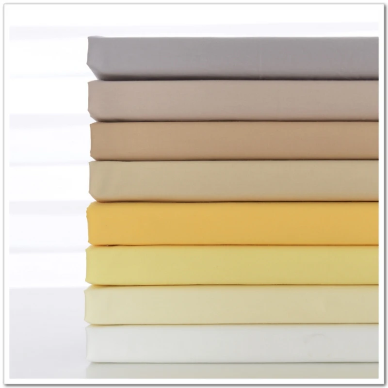 

1 meter cotton fabric twill fabrics eco-friendly dyed solid cloth quilting for patchwork telas fat quarters DIY tissu healthy