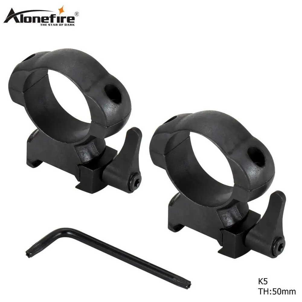 

AloneFire K5 Tactical steel 30mm High Medium High Profile Quick Release Picatinny Weaver Scope Mount Ring Brack