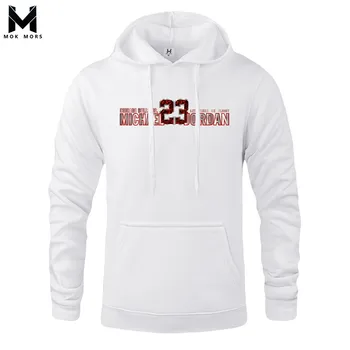 

Hot 2020 Fashion Men's Hoodies 23 Print Hoodies Sweatshirt Men Hip Hop Fleece High Quality balck Hoody slim Sportswear