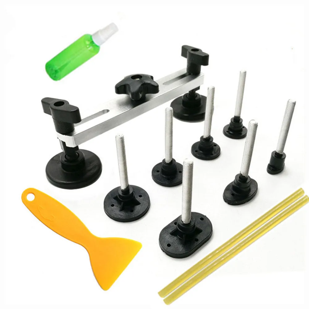 

Auto Repair Tool Set PDR Tool Kit Paintless Dent Removal Car Body Repair Kit Pulling Bridge Dent Puller Adhesive Glue Removal