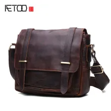 AETOO 2017 nueva bolsa de cuero de Caballo Loco masculina Bolsa de cartero de la moda al por mayor Para Hombre Del Hombro marea Bolsa de Mensajero