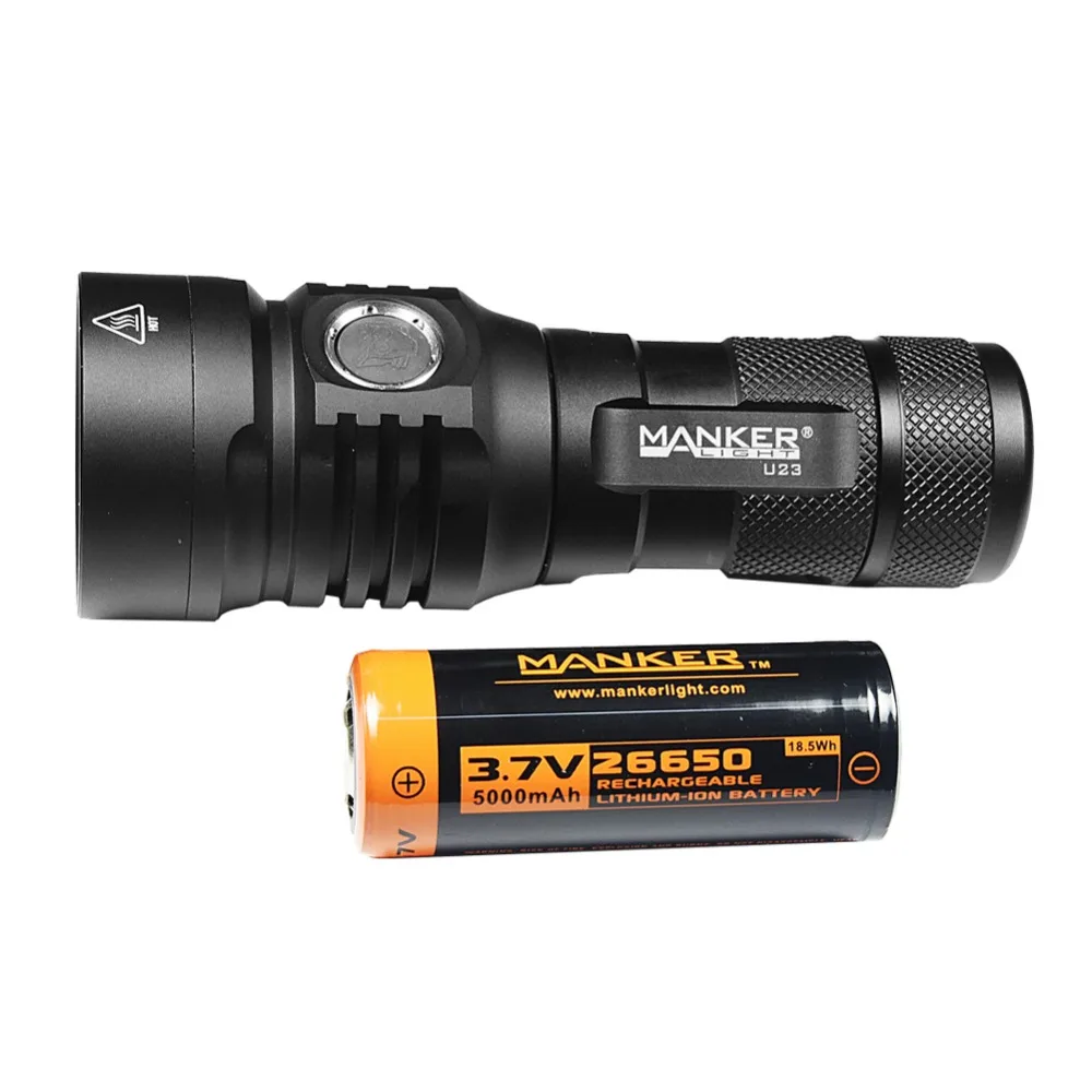  Manker U23 2000 Lumens CREE XHP35 HD LED Flashlight Type-C USB Torch With 5000mAh Rechargeable 2665 - 32923531224