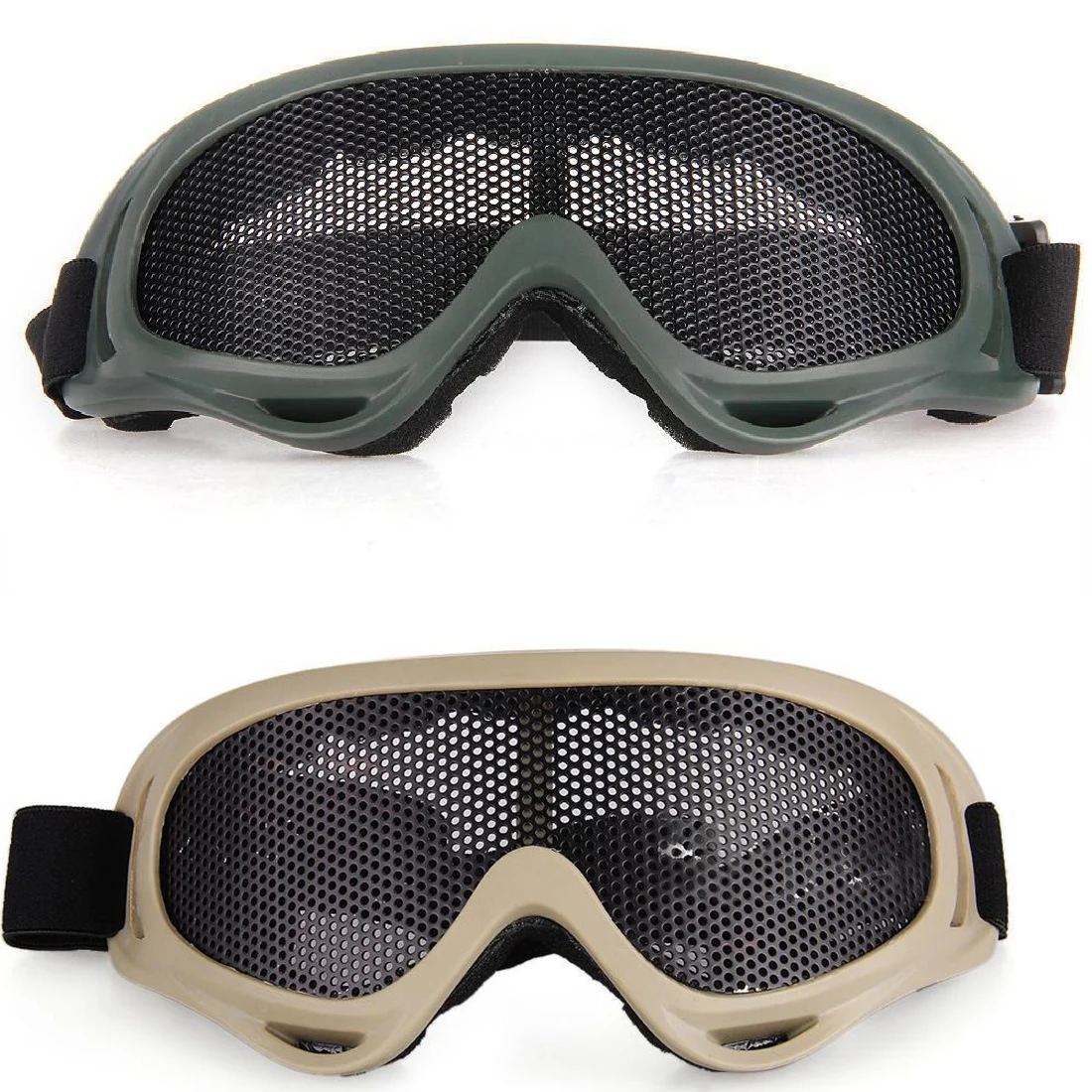 Pro Anti Fog CS airsoft Tactical Anti Fog Metal Mesh Big Goggles Eye