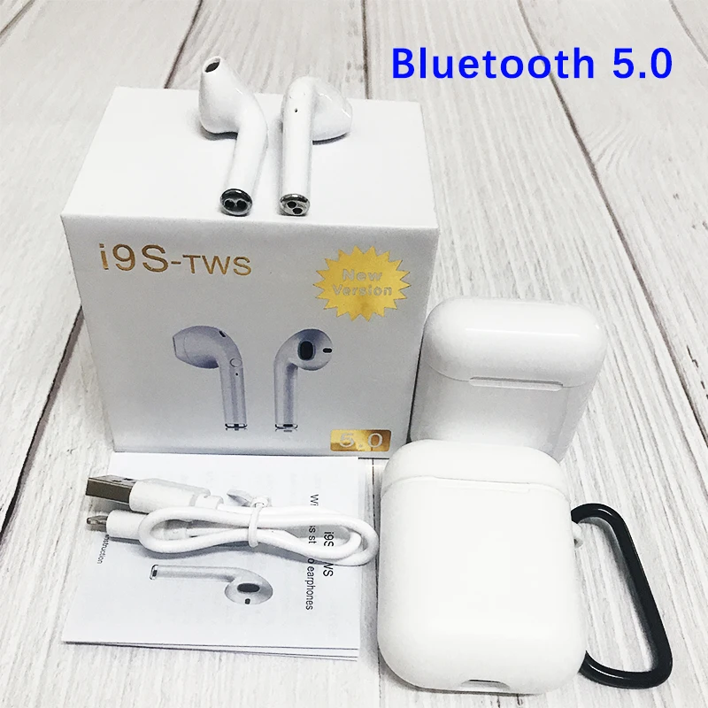 

New 2019 I9S TWS Wireless Earphones Portable 5.0 Bluetooth Headsets In-Ear Sport Mini Earbuds Invisible Headphones for Xiaomi