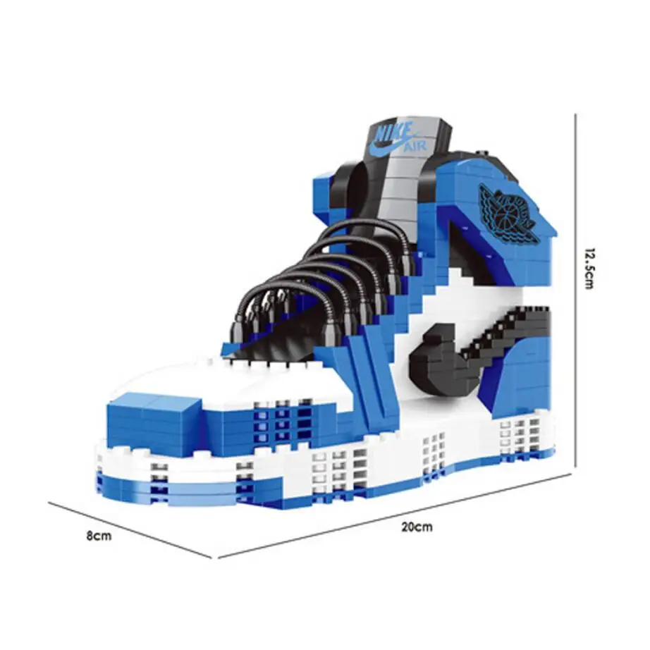 Популярная спортивная баскетбольная обувь от известного бренда aj1 moc строительный блок Chicago assemable bricks модель aj Коллекция игрушек для подарков - Цвет: 8