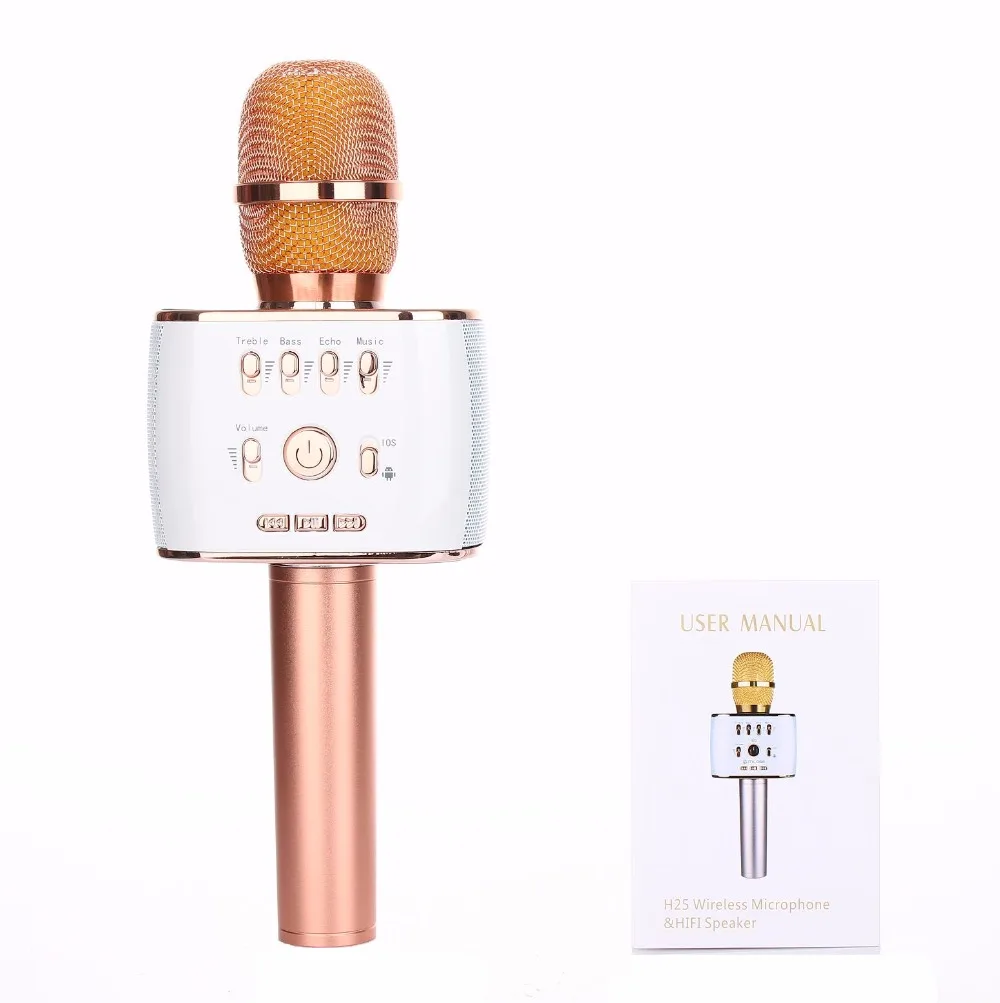 karaoke Microphone,KTV Microphone Wireless Bluetooth Speaker,Real 10W