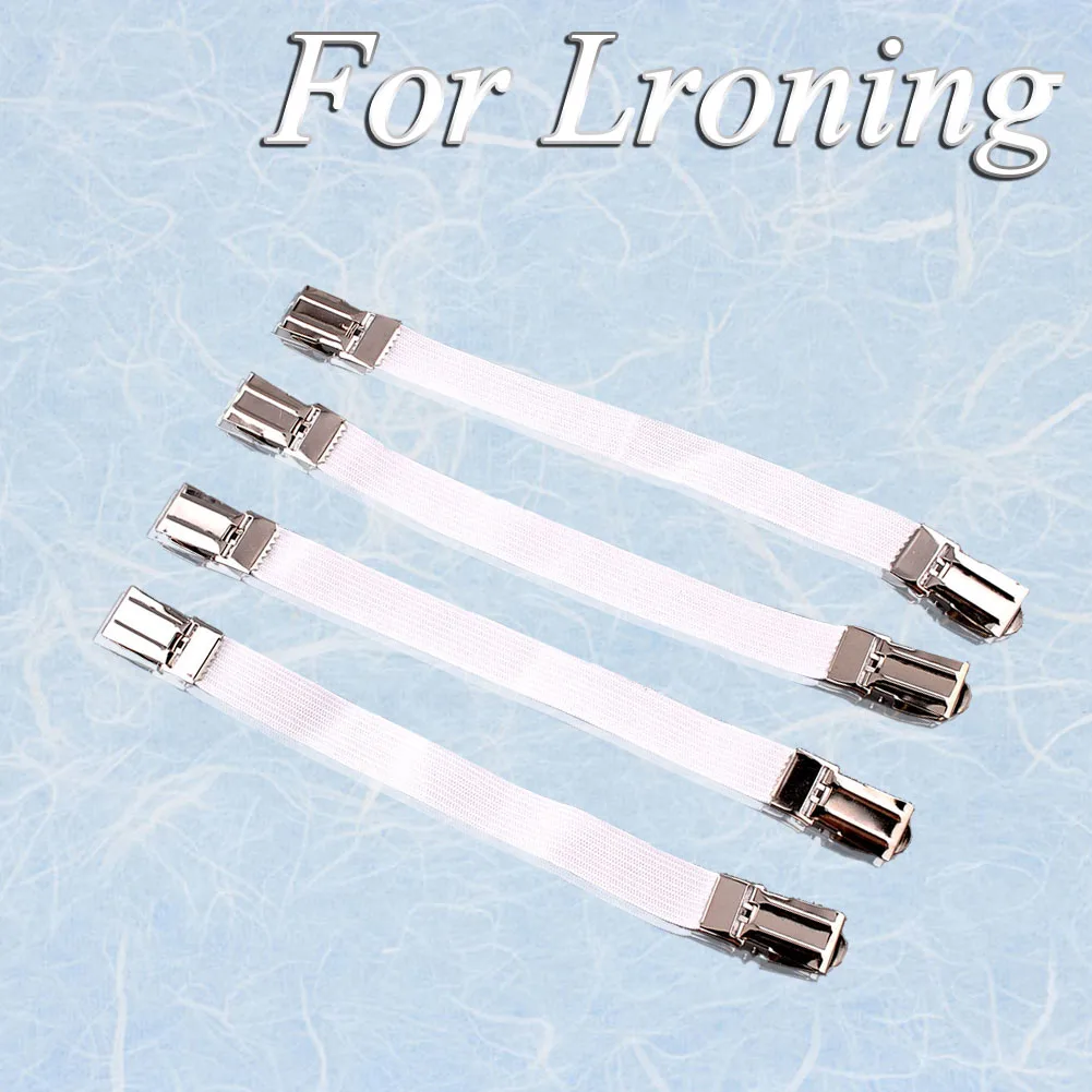 

4X Elastic Ironing Board Cover Clip Fasteners Brace Bed Sheet Grips Tablecloths buckle Holder Cushion Folder New Furniture Toys