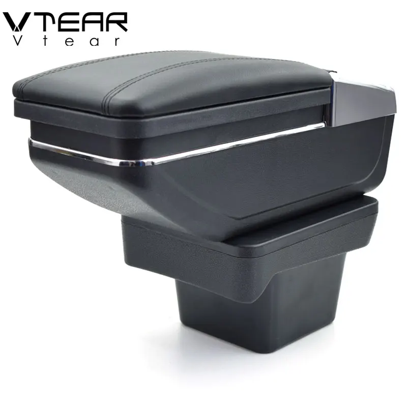 

Vtear for VW Touran armrest box central Store content box products interior Armrest Storage car-styling accessories part 16-18