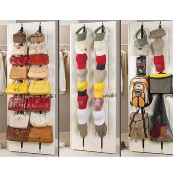 

Adjustable Over The Door Bag Holder Hook Straps Hat Purse Backpack Hanger @LS
