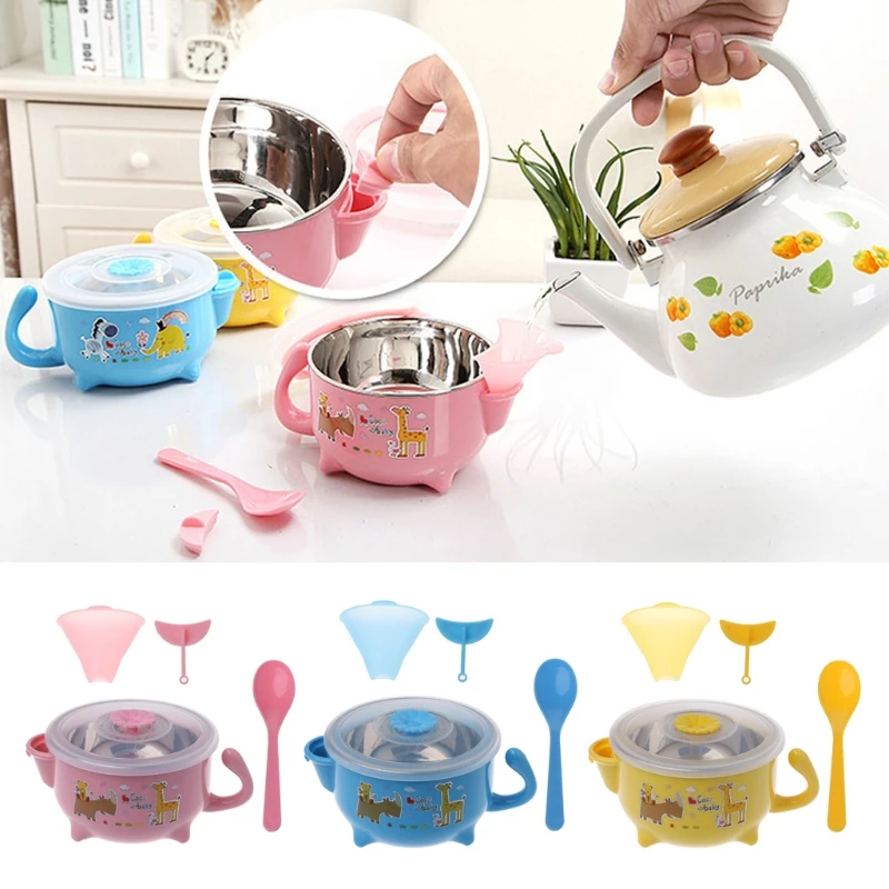 Warming Bowl Food Warming Plate Hot Water Insulation Bowl Baby Dishes