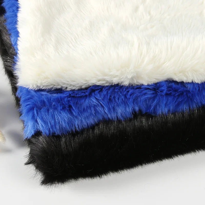 

Super soft solid color imitation rabbit fur fabric lining is loaded fabric to ensure tablecloth fabric wholesale