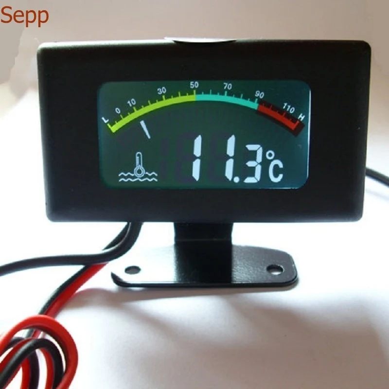 

Sepp motorcycle water temperature meter digital thermometer temp gauge with color screen auto sensor for all cars