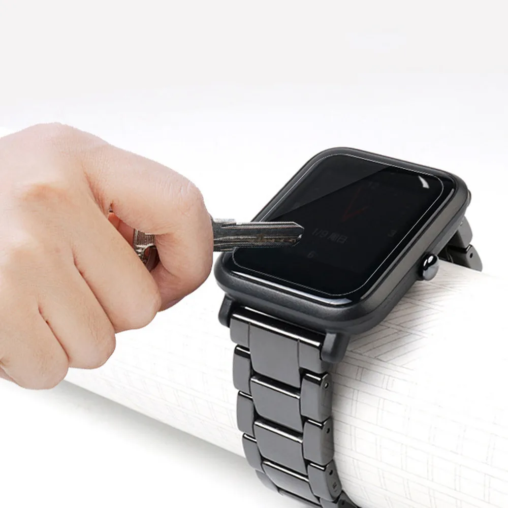 Смарт-часы из закаленного стекла, взрывозащищенный прозрачный экран, защитная водонепроницаемая пленка для Xiaomi Huami Amazfit Bip Youth Smart Watch
