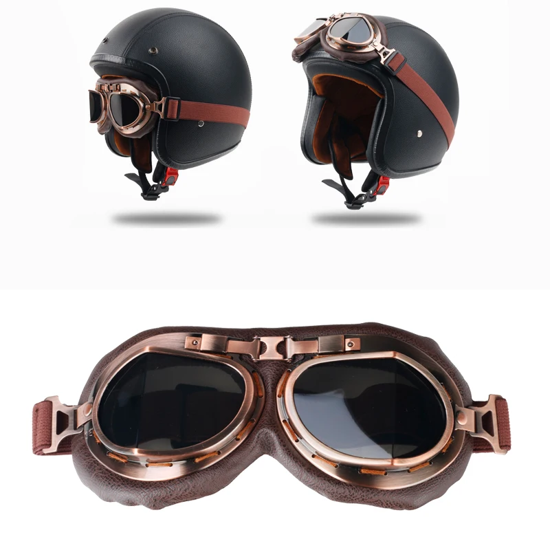 LDMET шлем очки harley мотоциклетный козырьки Cruiser Chopper Кафе Racer мотоцикл Пилот Авиатор